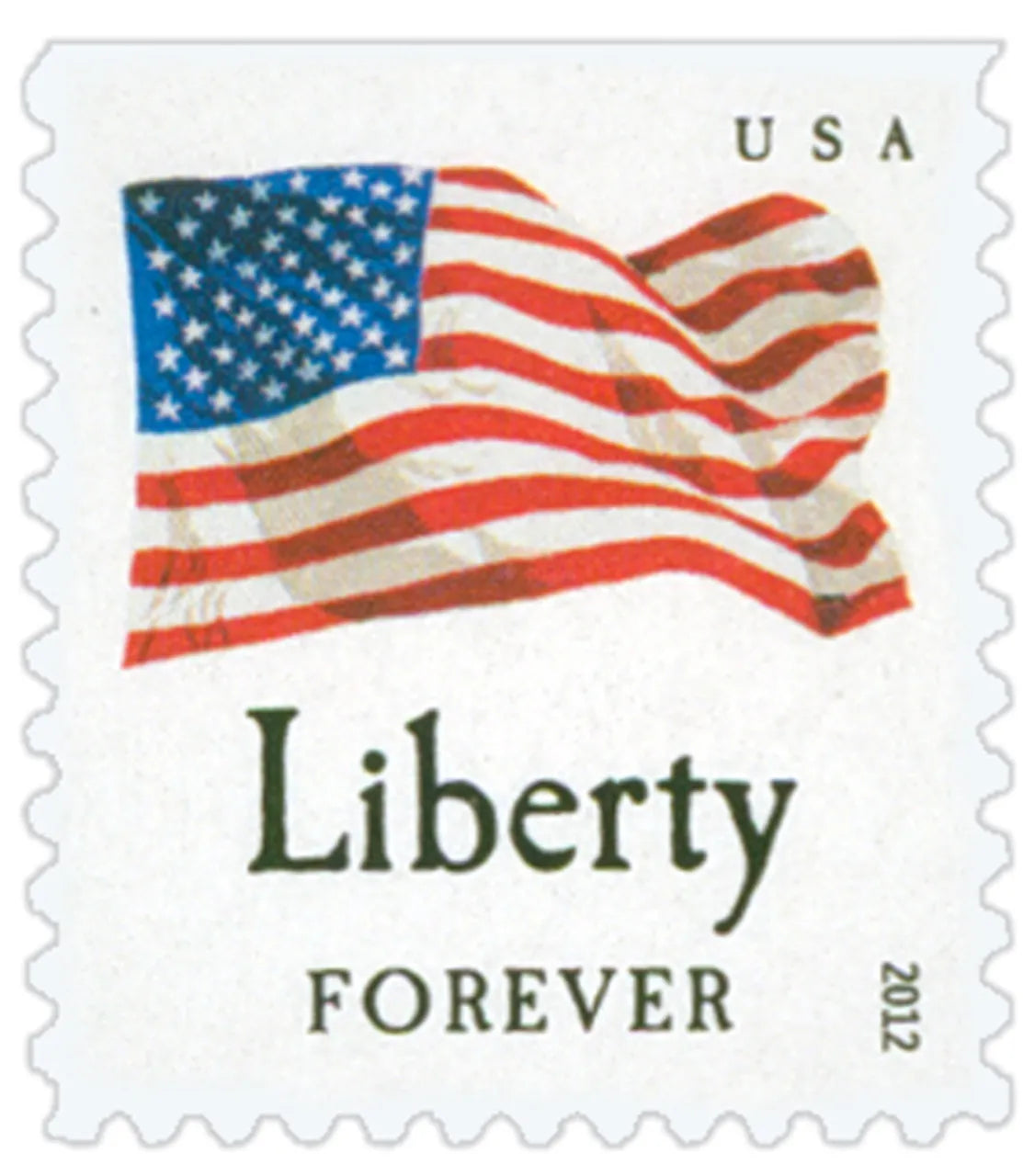 2012 Forever Stamps Four Flags Flag and Equality