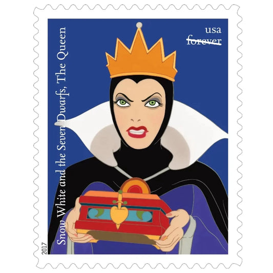 2017 USPS Walt Disney Villains Forever First Class Postage Stamps