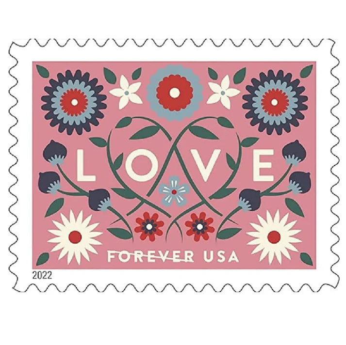 Love 2022-5 Sheets / 100 Pcs