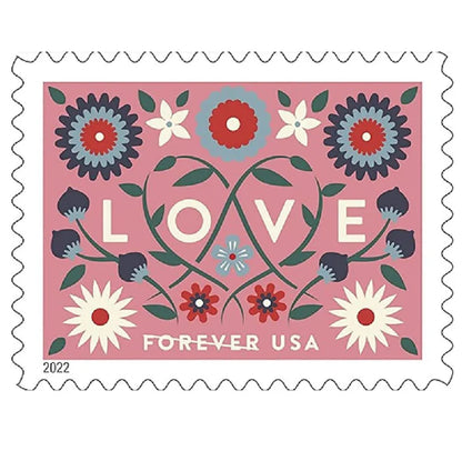 Love 2022-5 Sheets / 100 Pcs