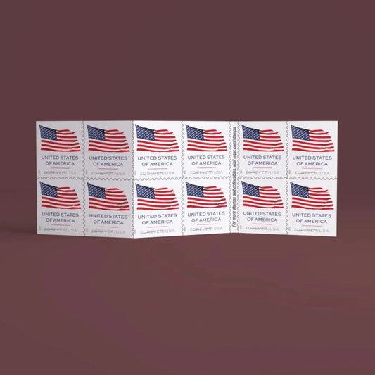 2025 U.S. Flag sheets Forever Stamps Booklet of20
