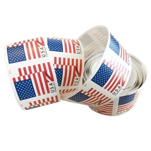 (2018) Forever American Flag Stamps Rolls