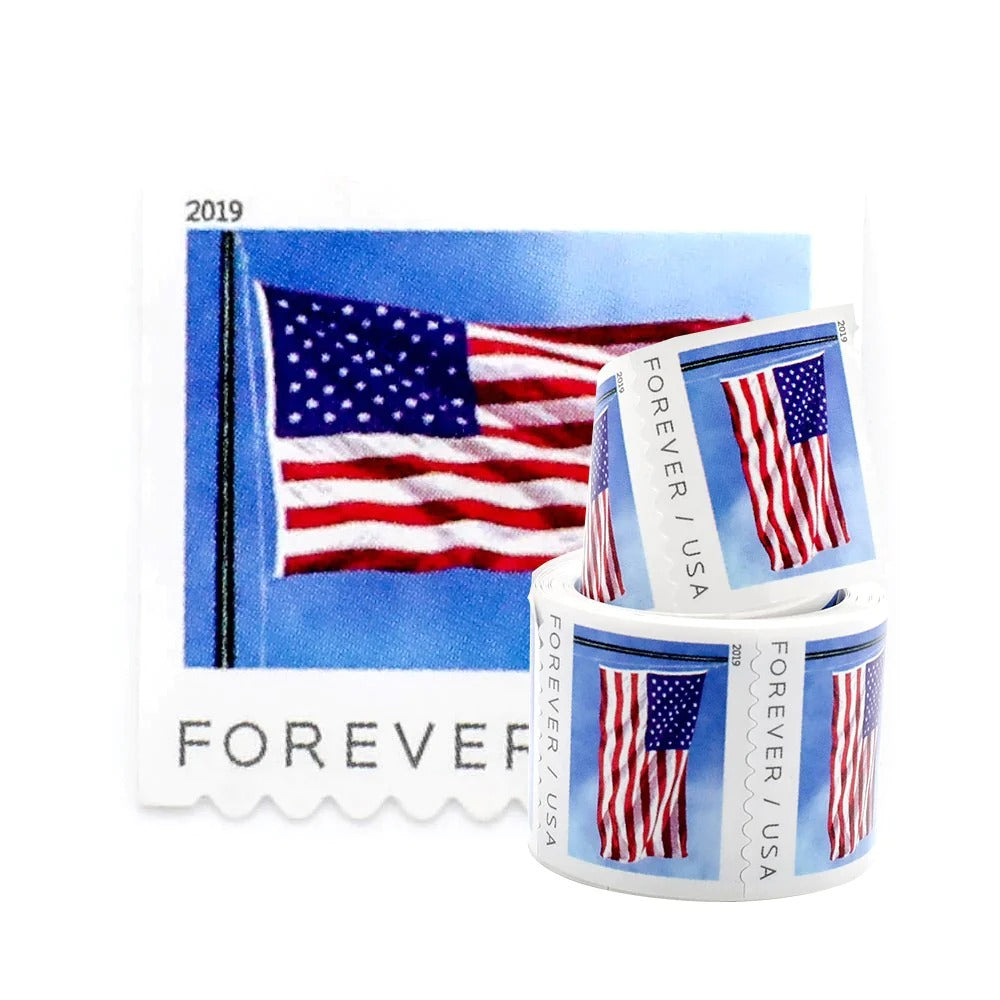 (2019) Forever American Flag Stamps Rolls