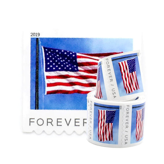 (2019) Forever American Flag Stamps Rolls