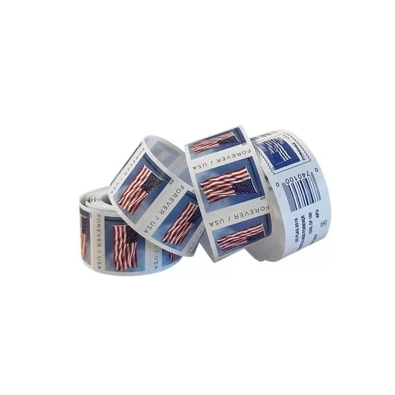 (2019) Forever American Flag Stamps Rolls
