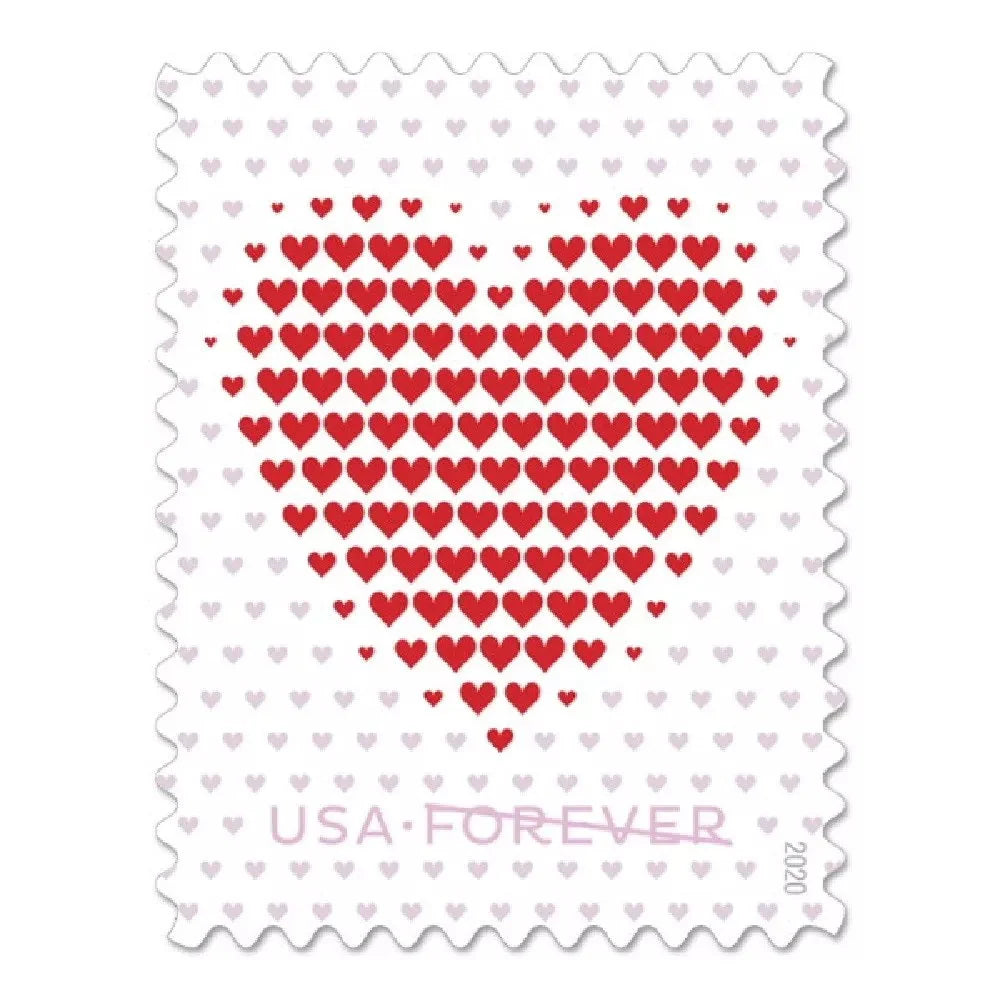 Made of Hearts 2020-5 Sheets / 100 Pcs