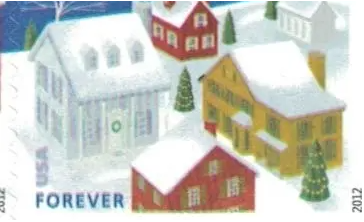 2012 US Stamp Santa & Sleigh - Booklet of 20 Forever Stamps