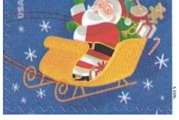 2012 US Stamp Santa & Sleigh - Booklet of 20 Forever Stamps