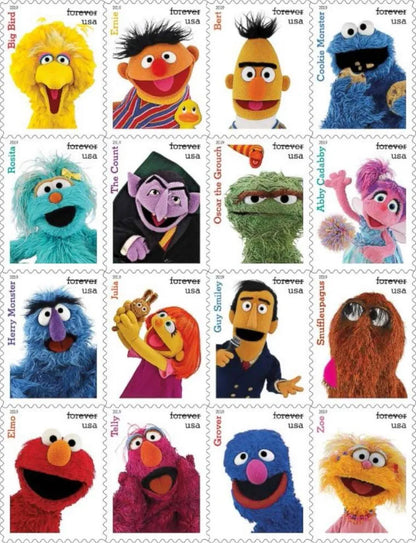 2019 USPS Sesame Street Forever Postage Stamps