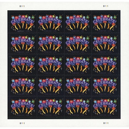 (2011) USPS Neon Celebrate! Forever Stamps