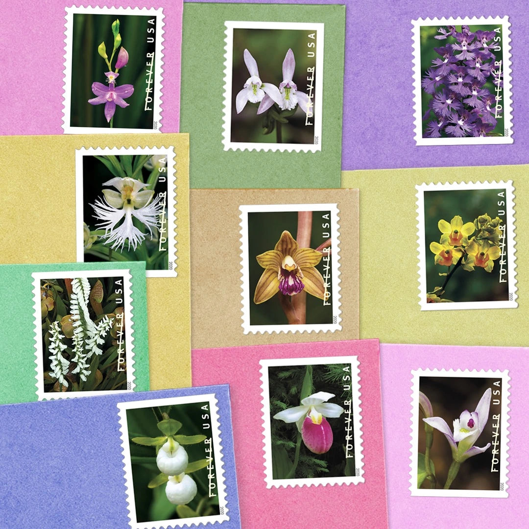 (2020) USPS Wild Orchids Forever Postage Stamps