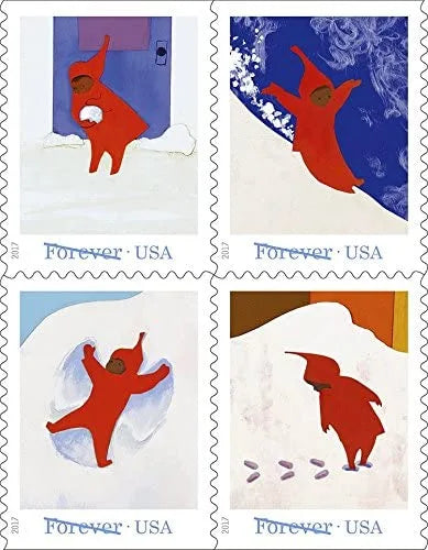 (2017) USPS Snowy Day Forever Postage Stamps