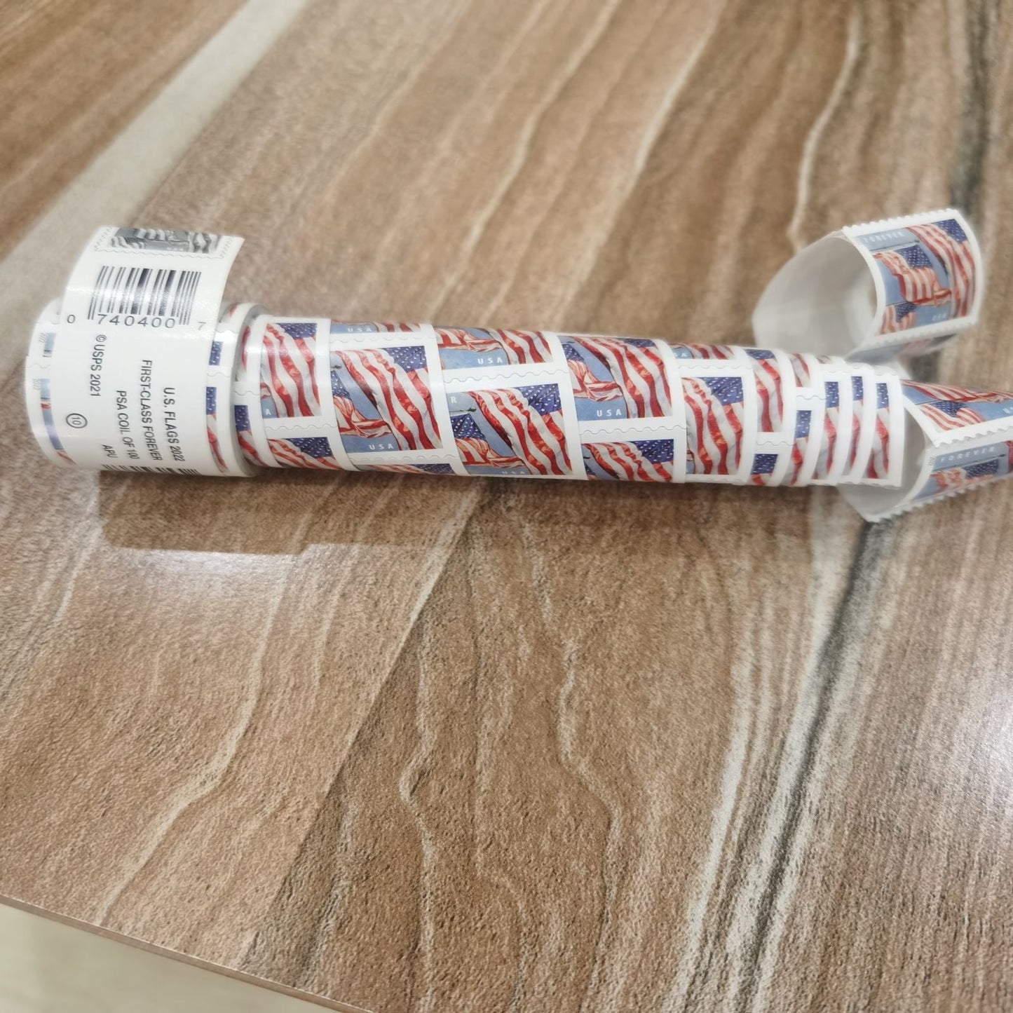 (2022) Forever American Flag Stamps Rolls