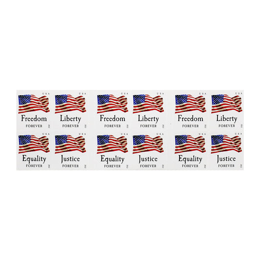 2012 Forever Stamps Four Flags Flag and Equality