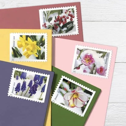 2022 USPS Snowy Garden Beauty Forever Postage Stamps