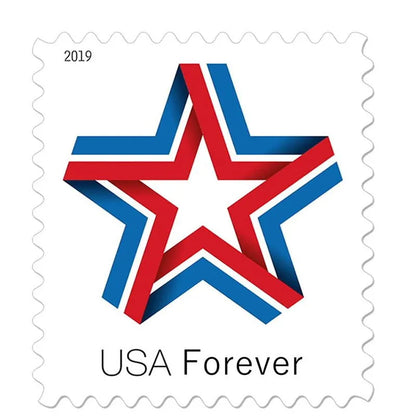 (2019) Star Ribbon Forever Stamps